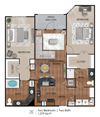 bedroom Floor Plan Creekside Vue Apartments l New Braunfels, TX Apt Homes